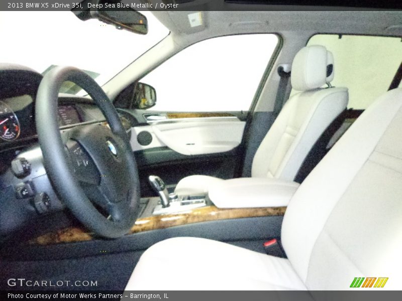 Deep Sea Blue Metallic / Oyster 2013 BMW X5 xDrive 35i