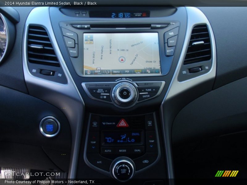 Black / Black 2014 Hyundai Elantra Limited Sedan