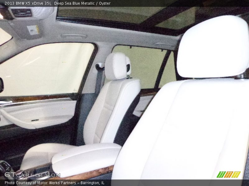 Deep Sea Blue Metallic / Oyster 2013 BMW X5 xDrive 35i