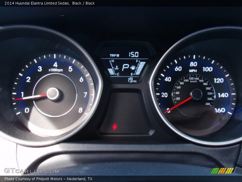 Black / Black 2014 Hyundai Elantra Limited Sedan