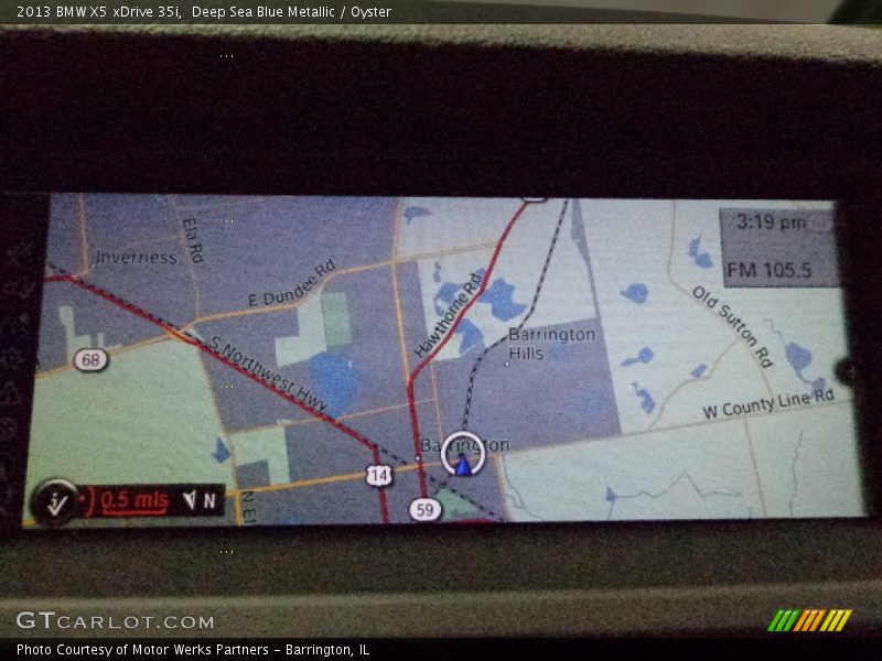 Deep Sea Blue Metallic / Oyster 2013 BMW X5 xDrive 35i