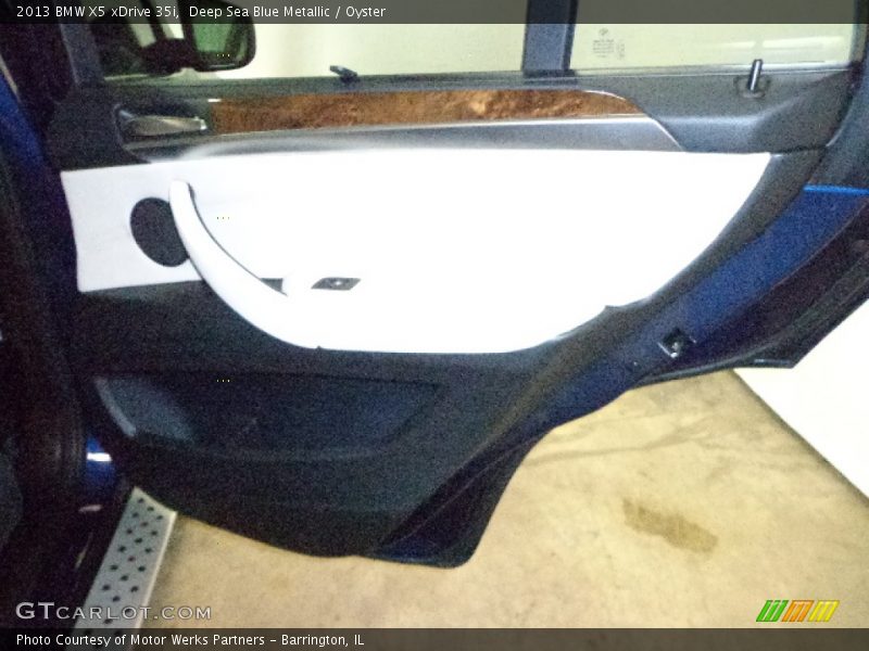 Deep Sea Blue Metallic / Oyster 2013 BMW X5 xDrive 35i