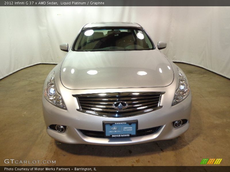 Liquid Platinum / Graphite 2012 Infiniti G 37 x AWD Sedan