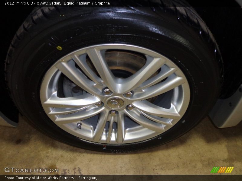 Liquid Platinum / Graphite 2012 Infiniti G 37 x AWD Sedan