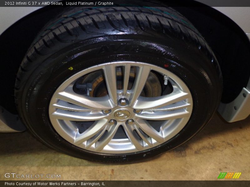 Liquid Platinum / Graphite 2012 Infiniti G 37 x AWD Sedan