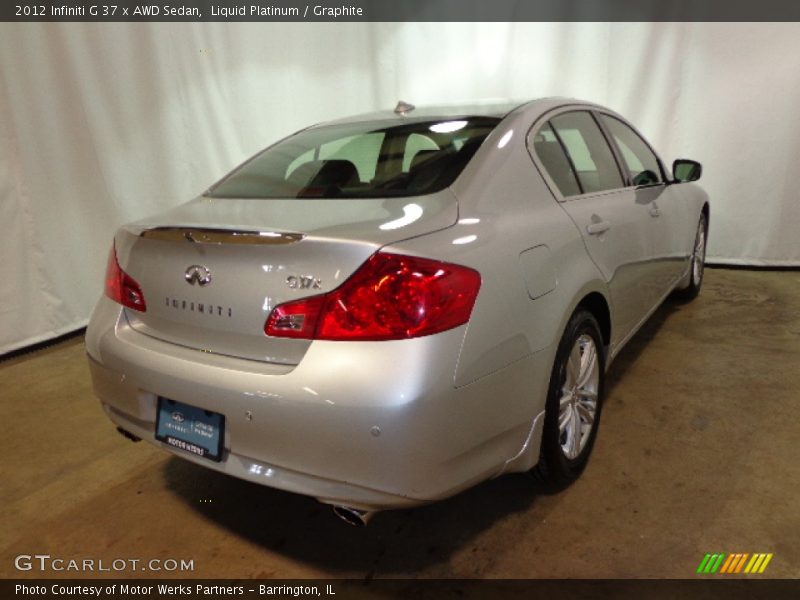 Liquid Platinum / Graphite 2012 Infiniti G 37 x AWD Sedan