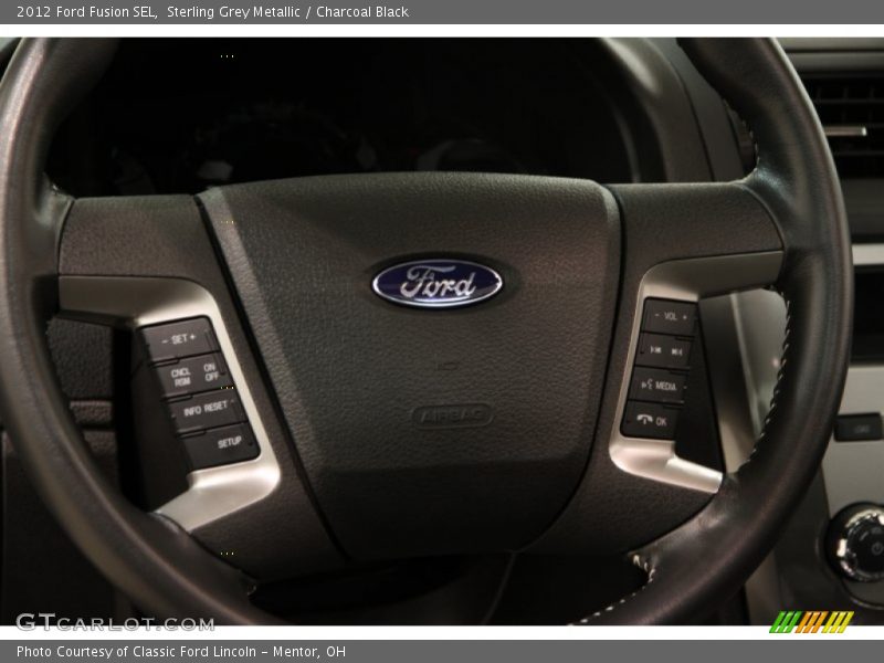 Sterling Grey Metallic / Charcoal Black 2012 Ford Fusion SEL