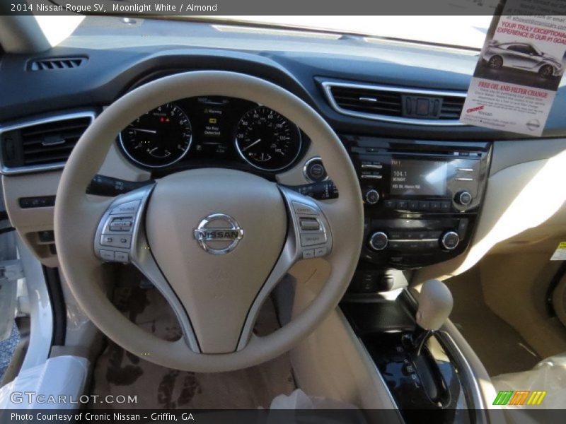 Moonlight White / Almond 2014 Nissan Rogue SV