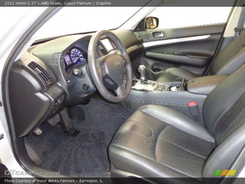 Liquid Platinum / Graphite 2012 Infiniti G 37 x AWD Sedan