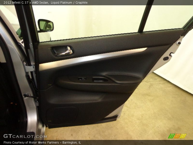 Liquid Platinum / Graphite 2012 Infiniti G 37 x AWD Sedan