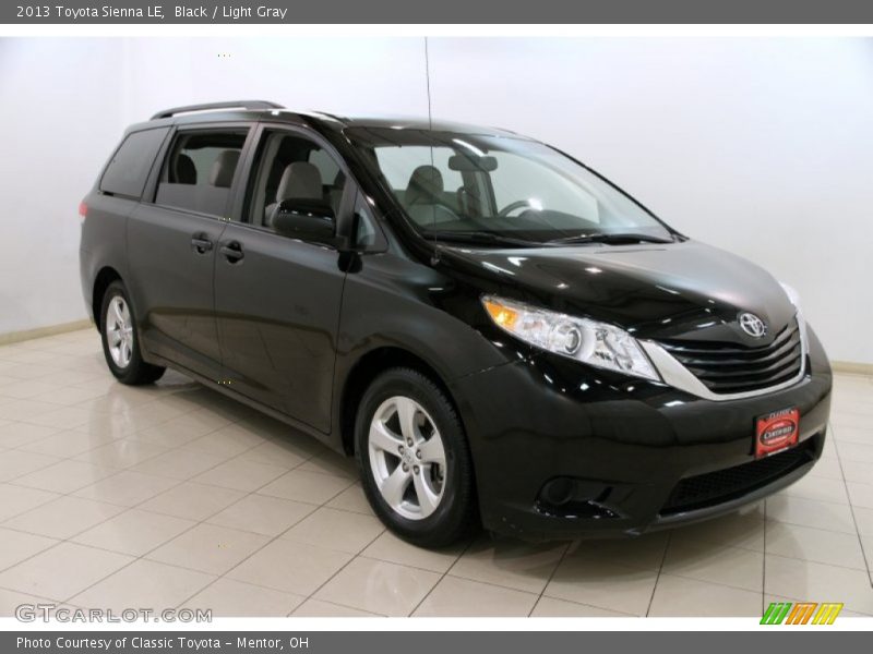 Black / Light Gray 2013 Toyota Sienna LE