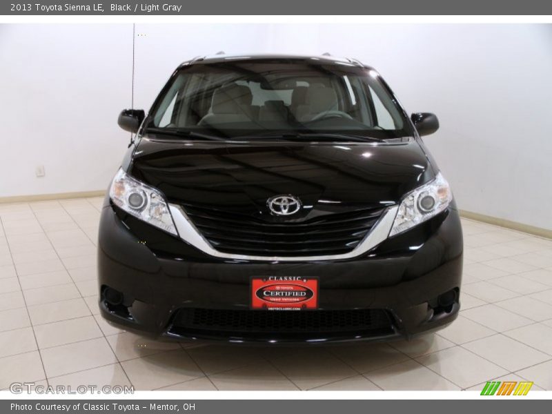 Black / Light Gray 2013 Toyota Sienna LE