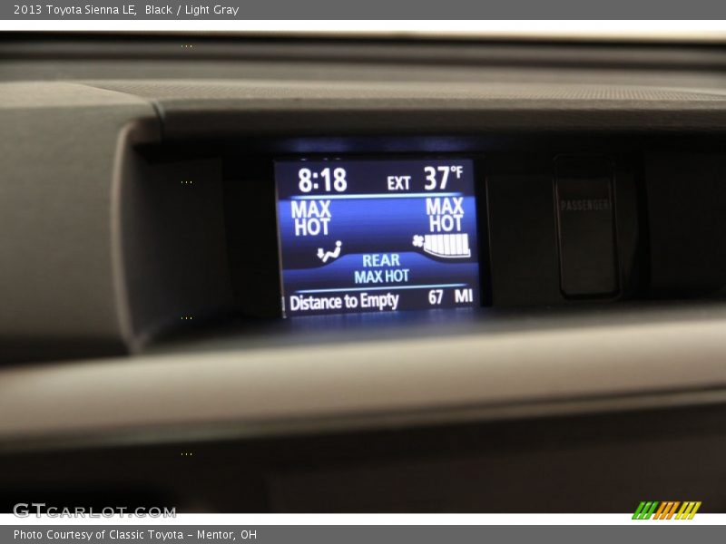 Black / Light Gray 2013 Toyota Sienna LE