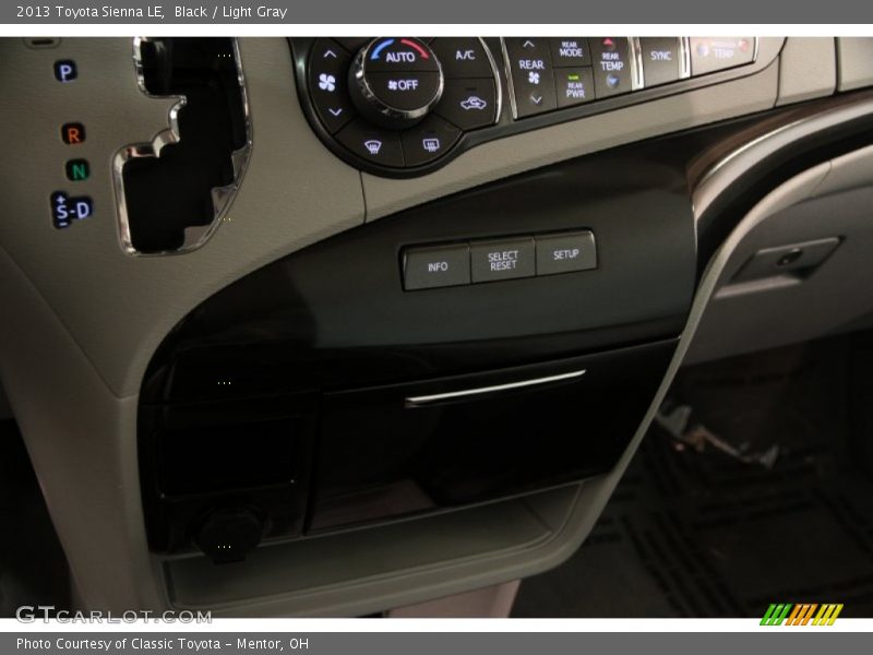 Black / Light Gray 2013 Toyota Sienna LE