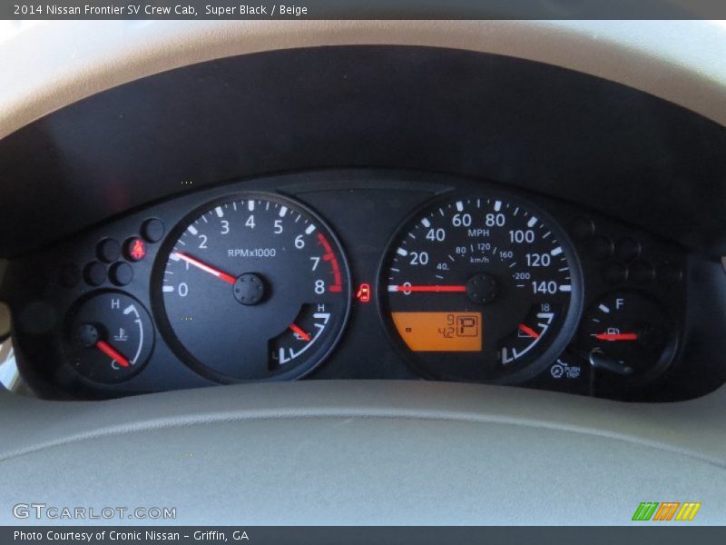 Super Black / Beige 2014 Nissan Frontier SV Crew Cab