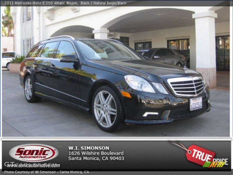 Black / Natural Beige/Black 2011 Mercedes-Benz E 350 4Matic Wagon
