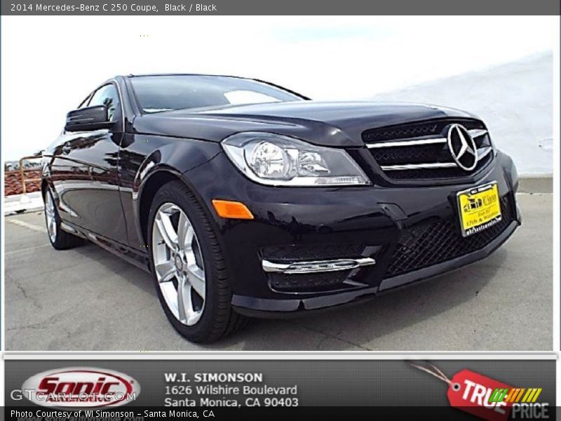 Black / Black 2014 Mercedes-Benz C 250 Coupe