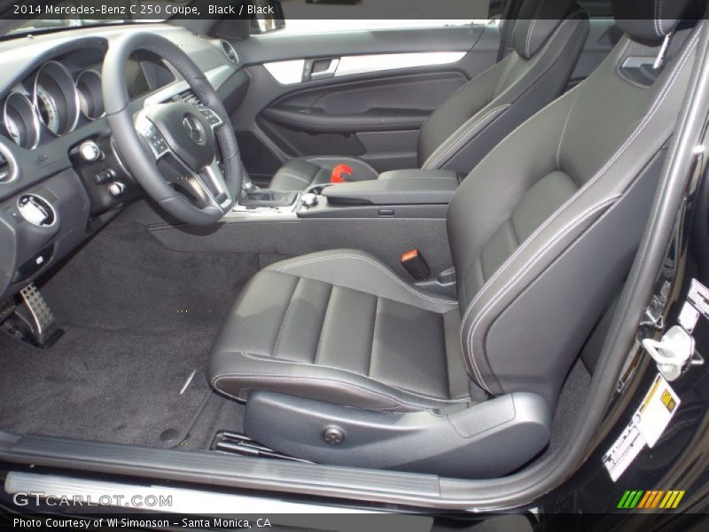 Black / Black 2014 Mercedes-Benz C 250 Coupe
