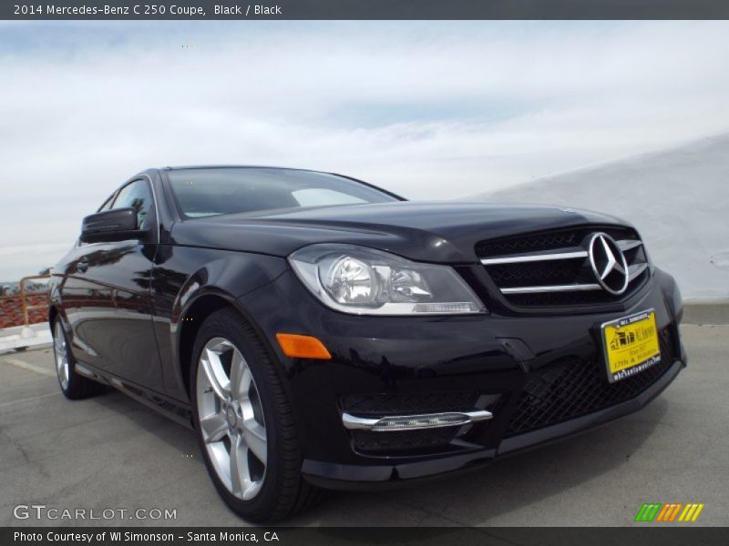 Black / Black 2014 Mercedes-Benz C 250 Coupe