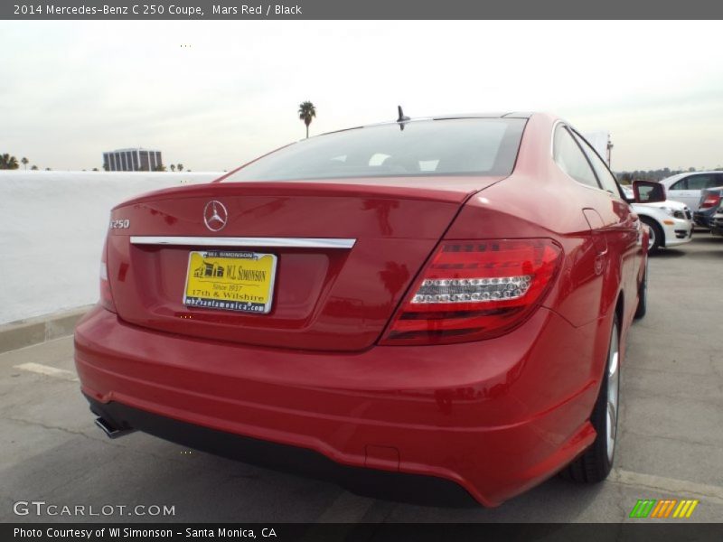 Mars Red / Black 2014 Mercedes-Benz C 250 Coupe