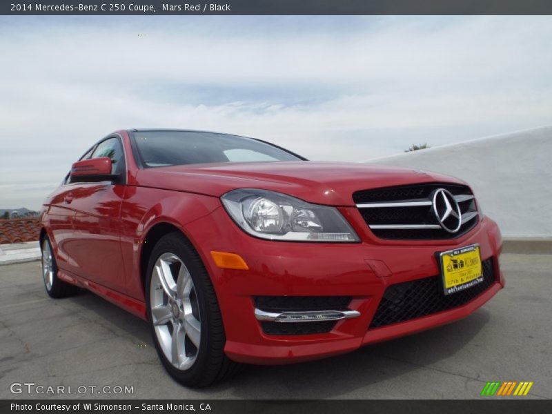 Mars Red / Black 2014 Mercedes-Benz C 250 Coupe