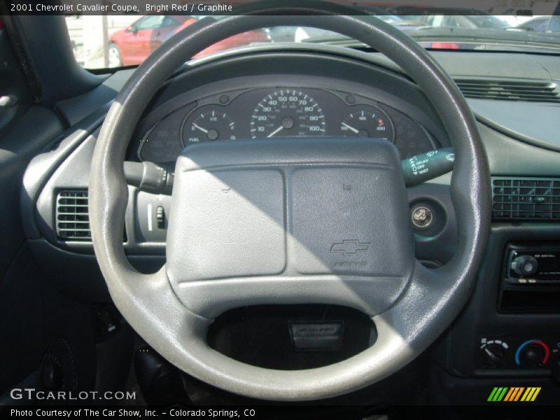 Bright Red / Graphite 2001 Chevrolet Cavalier Coupe