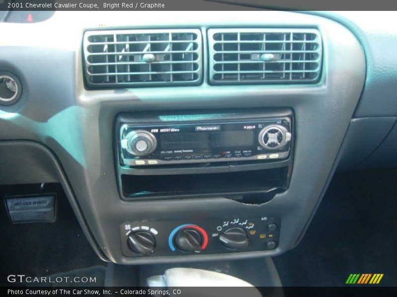 Bright Red / Graphite 2001 Chevrolet Cavalier Coupe