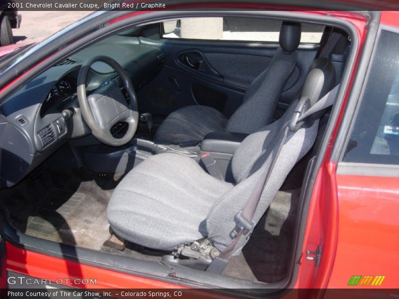 Bright Red / Graphite 2001 Chevrolet Cavalier Coupe