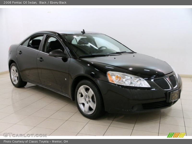 Black / Ebony Black 2008 Pontiac G6 Sedan