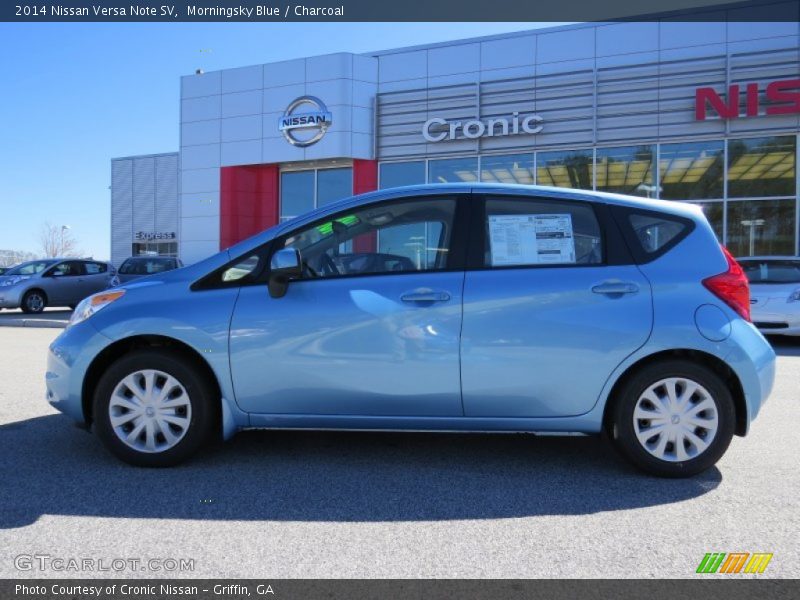 Morningsky Blue / Charcoal 2014 Nissan Versa Note SV