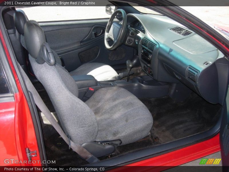 Bright Red / Graphite 2001 Chevrolet Cavalier Coupe