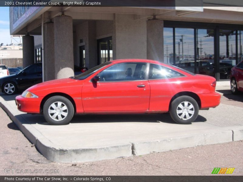 Bright Red / Graphite 2001 Chevrolet Cavalier Coupe