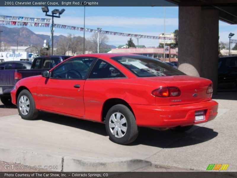 Bright Red / Graphite 2001 Chevrolet Cavalier Coupe