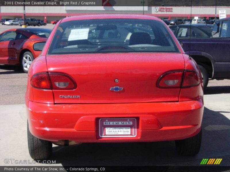 Bright Red / Graphite 2001 Chevrolet Cavalier Coupe