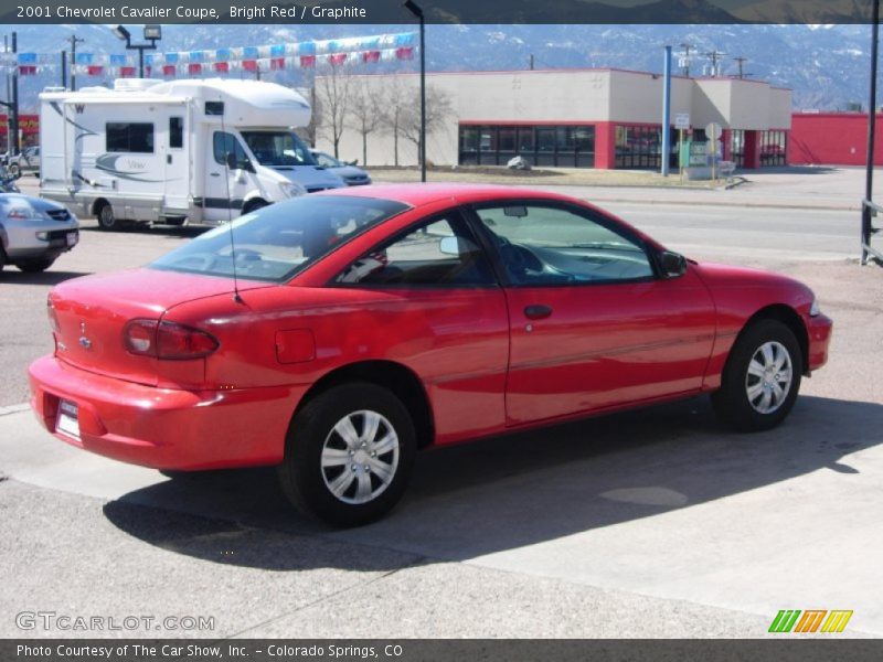 Bright Red / Graphite 2001 Chevrolet Cavalier Coupe