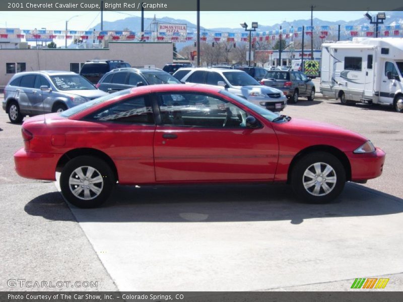 Bright Red / Graphite 2001 Chevrolet Cavalier Coupe