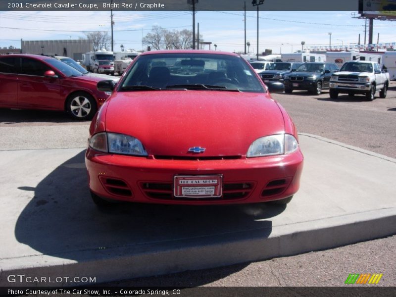 Bright Red / Graphite 2001 Chevrolet Cavalier Coupe