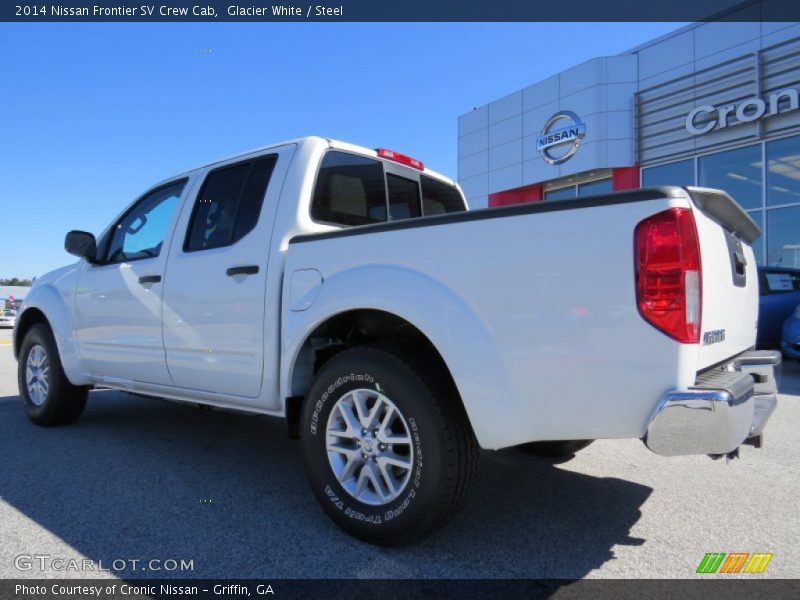 Glacier White / Steel 2014 Nissan Frontier SV Crew Cab
