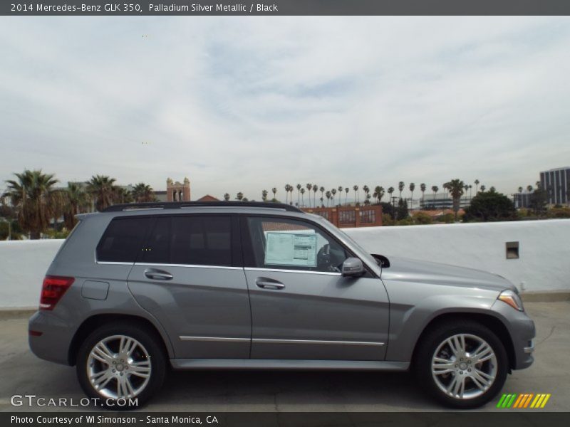Palladium Silver Metallic / Black 2014 Mercedes-Benz GLK 350