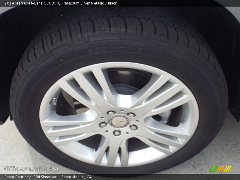 Palladium Silver Metallic / Black 2014 Mercedes-Benz GLK 350