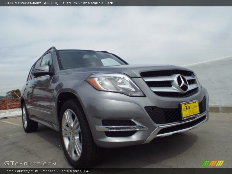 Palladium Silver Metallic / Black 2014 Mercedes-Benz GLK 350