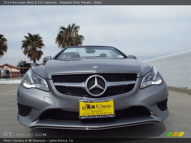 Paladium Silver Metallic / Black 2014 Mercedes-Benz E 350 Cabriolet