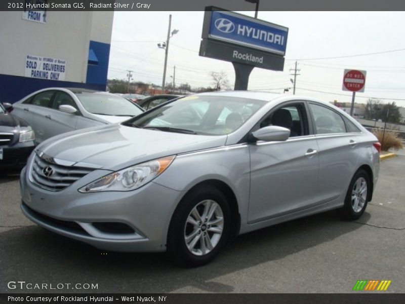 Radiant Silver / Gray 2012 Hyundai Sonata GLS