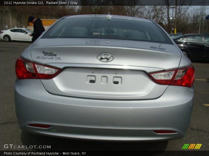 Radiant Silver / Gray 2012 Hyundai Sonata GLS