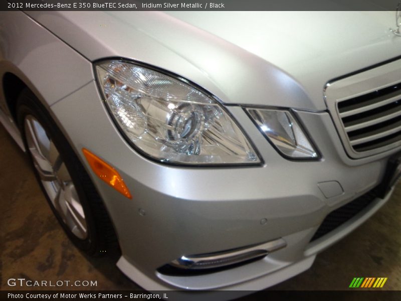 Iridium Silver Metallic / Black 2012 Mercedes-Benz E 350 BlueTEC Sedan