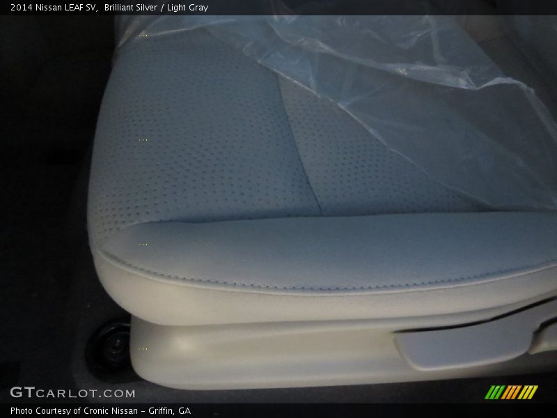 Brilliant Silver / Light Gray 2014 Nissan LEAF SV