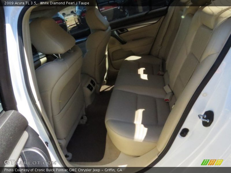 White Diamond Pearl / Taupe 2009 Acura TL 3.5