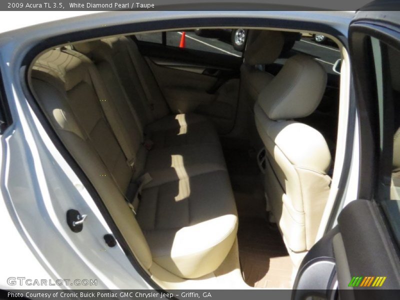 White Diamond Pearl / Taupe 2009 Acura TL 3.5