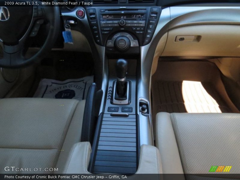 White Diamond Pearl / Taupe 2009 Acura TL 3.5