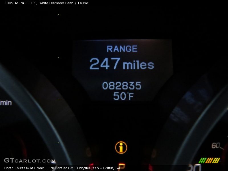 White Diamond Pearl / Taupe 2009 Acura TL 3.5